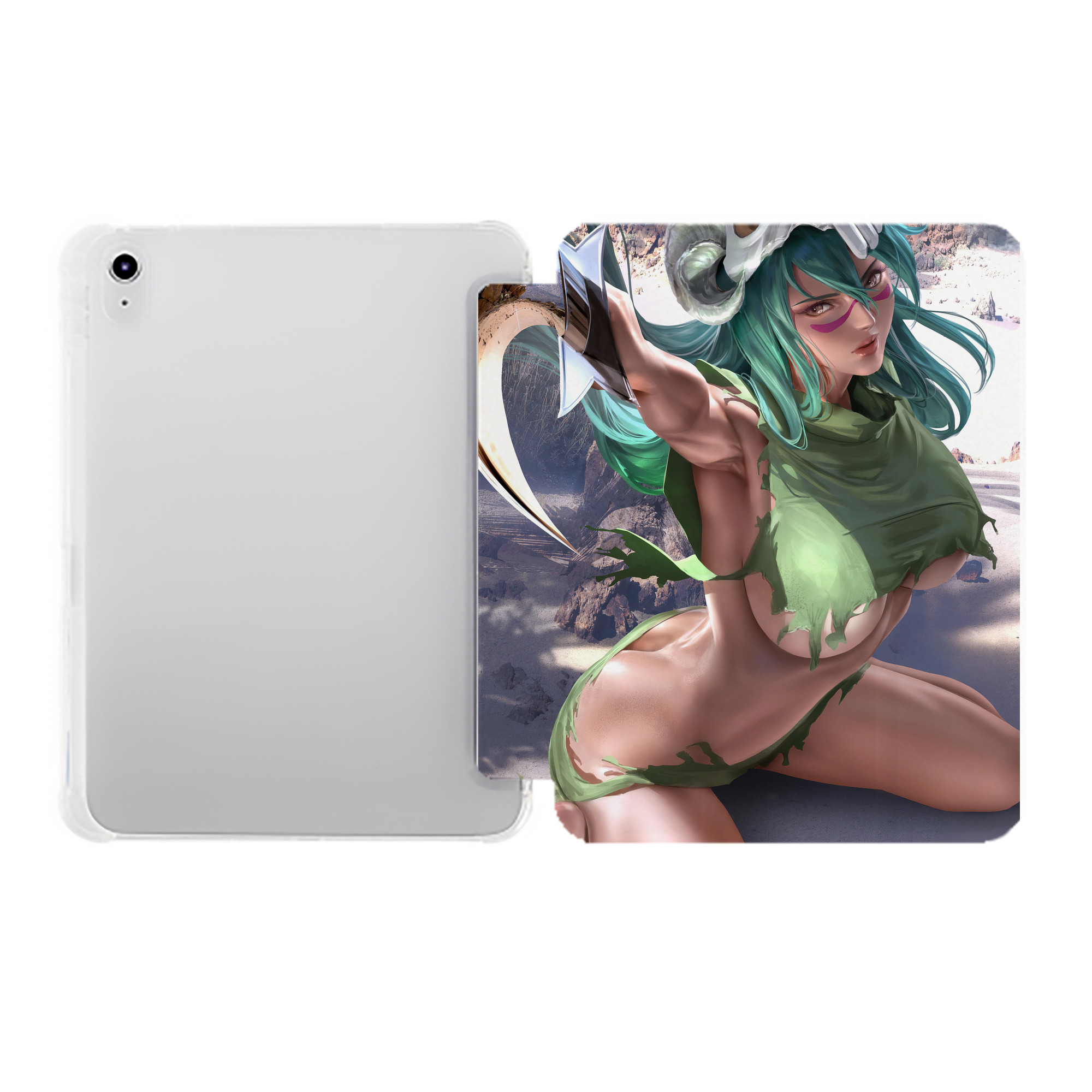 （画像用） ブリーチ BLEACH IPad ケース ペン収納付き 三つ折りスタンド PUレザー×シリコン 対応機種9.5/10.5/10.9インチ